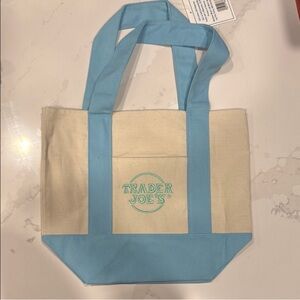 Blue and Cream Tote Bag